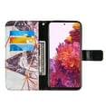thumbnail image 5 of Allytech Galaxy S21 Ultra Wallet Case, Galaxy S21 Ultra Case, Marble Pattern PU Leather Kickstand Flip Cover Shockproof Drop Protection Cards Holder Wallet Case for Samsung Galaxy S21 Ultra, Black, 5 of 9