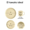 thumbnail image 2 of Red Velvet Vajilla Ceramica Moderna Elite de 16 Piezas para 4 Personas | Platos, Tazón y Tazas | Diseño Elegante | Apto para Microondas, 2 of 10