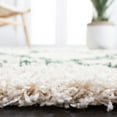 thumbnail image 4 of SAFAVIEH Venus Shag Waverly Trellis Runner Rug, Ivory/Green, 2'2" x 8', 4 of 8