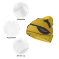thumbnail image 3 of Gaeub Smiling With Sunglasses Print Unisex Knitted Hat,Warm Winter Beanie,Unisex Fashion Knit Cuffed Cap,Ski Hat for Men and Women, 3 of 6