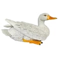 thumbnail image 4 of Estatuillas de Aves Cola resina Decoración Interior Blanca Estatua de pato de jardín, 4 of 8