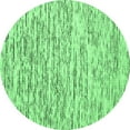thumbnail image 1 of Ahgly Company Indoor Round Abstract Emerald Green Contemporary Area Rugs, 5' Round, 1 of 4