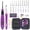 Purple - Double 18 Size, variant on Light Up Crochet Hooks Set Purple - Double 18 Size Row & Counting