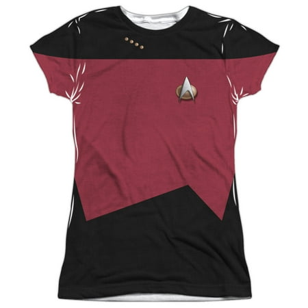 Star Trek The Next Generation TNG Command Uniform Juniors Sublimation Shirt