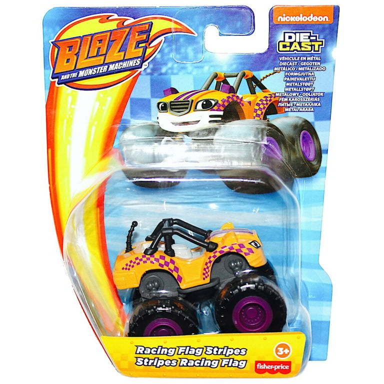Fisher-Price Nickelodeon Blaze & The Monster Machines Race Car Stripes Car  Play Vehicles - Walmart.com