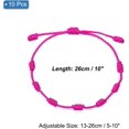 thumbnail image 2 of 10 Pcs Adjustable Cord Bracelet String, 7 Knot Good Luck Handmade Braided String Protection for Women DIY Wrist Jewelry Making, 13-26cm Long, 2 of 5