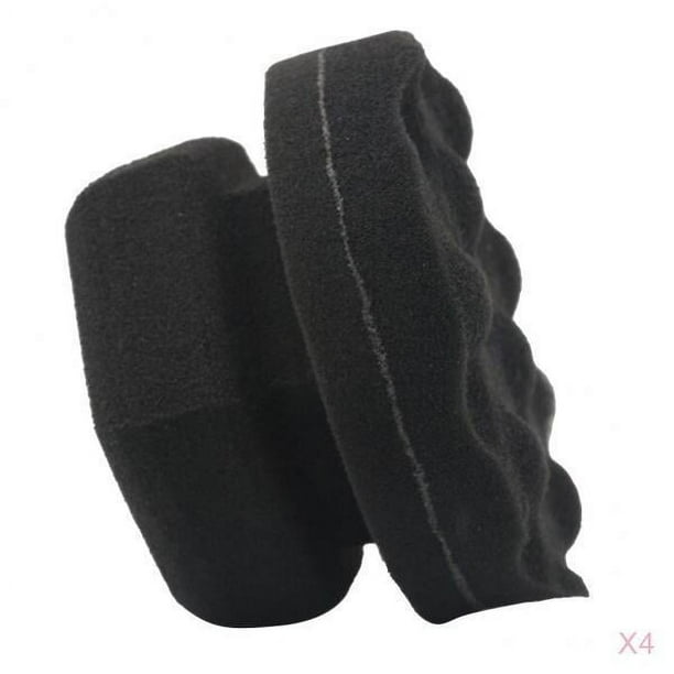 de 4 almohadils de encerado de esponja suave para auto, de depición para autos, almohadils de limpieza de 8 cm