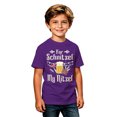 thumbnail image 4 of Kids Oktoberfest Print Short Sleeve T-Shirt For Schnitzel My Nitzel Mug Sausage Graphic Tee Classic Crew Neck Casual Summer Top for Festival Daily Wear(Purple,2-3 Years), 4 of 4