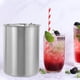 thumbnail image 1 of IDEANATEGRATE Cubeta De Metal Plateada Para Guardar Cubos De Hielo Y Enfriar En Bares Y, 1 of 8