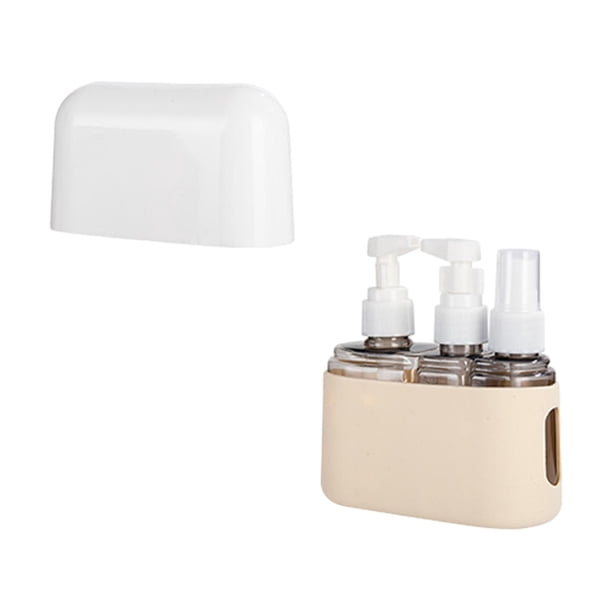 Botellas De Viaje Para Artículos De Tocador Salvador 3 Piezas Beige