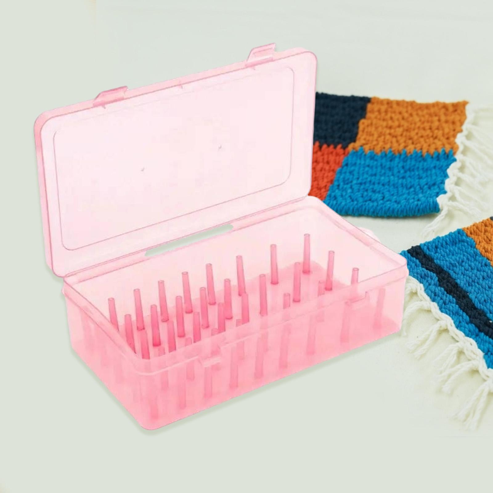 Boîte De Rangement Pour Bobines De Fil à Broder - Capacité 42 Bobines, En Plastique PP Rose - Idéale Pour Couture DIY - 2