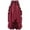 Wine, variant on Utoimkio Women's Vintage High Waist Maxi Skirts Flared Side Split Pleated Skirts