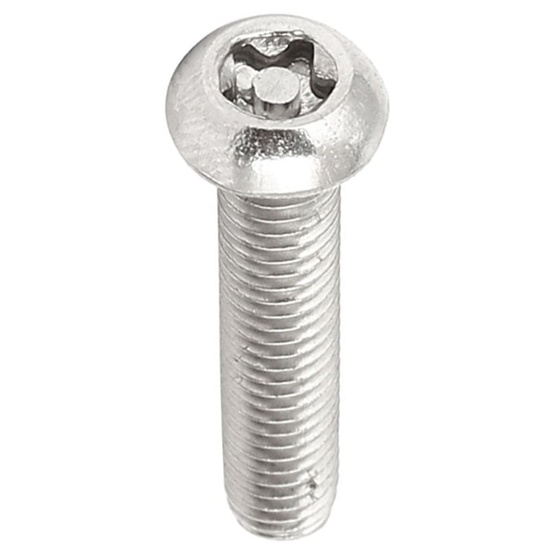 Sicherheitsschrauben Torx TR M6x30 Mm | 5 Stück | Edelstahl V4A | Rundkopf Mit Anti-Dreh-Rippen
