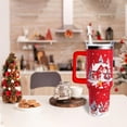 thumbnail image 6 of 40 oz Merry Christmas Tumbler with Handle and Straw - 40oz Stainless Steel Christmas Coffee Mug - Last Minute Idea, 6 of 6