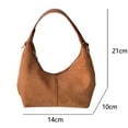 thumbnail image 2 of HandBags Womens Hobo Suede Shoulder Bag (Coffee 22cmX15cmX11cm), 2 of 5