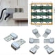 thumbnail image 2 of Pack Of 30 Metal Sofa Spring Clips, Spring Clips For Furniture With 5 Holes, Spare Parts For Upholstered Furniture, Couch Replacement Parts, 2 of 5