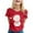 BA02-Red, variant on Christmas T Shirt for Women Xmas Satan Claus Print Short Sleeve Crew Neck Basic Tees Funny Gifts Holiday Casual Blouses