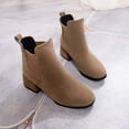thumbnail image 6 of Munlar Women's Middle Ankle Boots-Warm Cka Waterproof Boots Non Slip Christmas Walking Shoes Women Womens Winter Boots Clearance, 6 of 6
