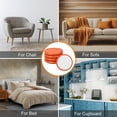 thumbnail image 6 of 50mm Furniture Sliders, 16pcs Furniture Movers Sliders Round Gliders Self-adhesive for Carpet Heavy Furniture Floor Protectors Surface Table Desk Sofa, Orange, 6 of 6