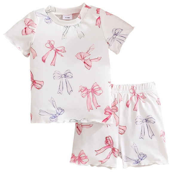 Soepste Toddler Clothes For Girls Toddler Girl Clothes 3T Toddler Baby Girls Summer Clothes Short Sleeve T-Shirt Tops Short Sets Cute Outfits