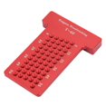 thumbnail image 2 of Scribing Ruler, Woodworking T-Type Aluminum Alloy Hole Gauge Carpenter Marking Tool, Wear-Resistant, for Woodworker and DIY Enthusiasts, 2 of 5