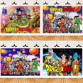 thumbnail image 2 of Fondo de feliz cumpleaños de Dragon Ball con dibujos animados de Anime Son Goku, decoración de pared, fondo de fotografía, suministros para fiestas, regalos de Navidad, 2 of 5