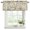Ivory, Olive Green, Dusty Pink, Sand, variant on 2 Pack Country Floral Valances for Windows Bedroom Living Room Window Treatments, Pastoral Vines Leaves Vintage Wildflowers Rod Pocket Valance Drapes Short Kitchen Curtains Over Sink 54"x18"