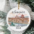 thumbnail image 2 of Florence Vacation Ornament, Florence Ornament, Christmas Ornaments, Vacation Ornament, Personalized Gift, Florence Souvenir, Italy Gift I4k8ms (Florence Vacation), 2 of 4