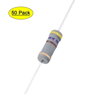 sourcing map 1/2W 100 Ohm Resistori a film metallico 0,5 W tolleranza 1%, 5 bande di colori 100 pz