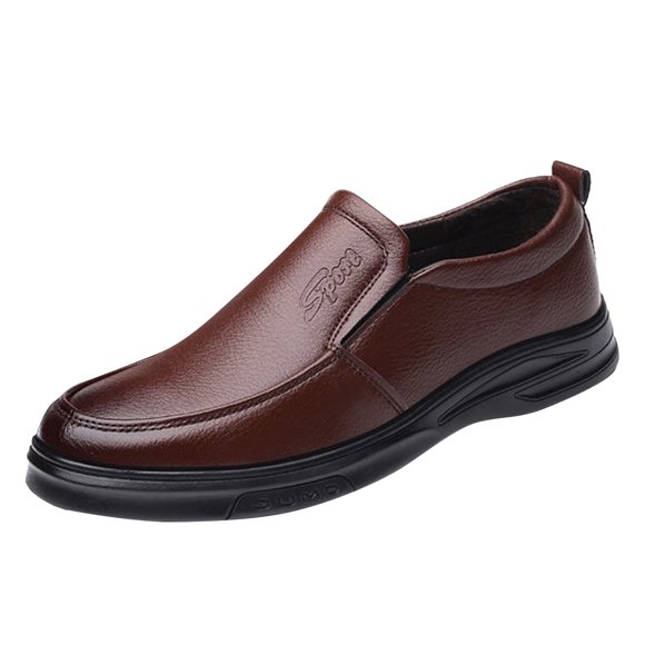 BOBOGOJP Mens Oxford Loafers Classic Lace-up Formal Oxford Breathable Dress Shoes Men Wedding Shoe (Brown,10)