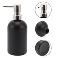thumbnail image 5 of Unique Bargains 1 Pc Classic Cylindrical Soap Pump Dispenser for Hotel 400ml Black Silver Tone, 5 of 6