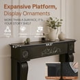 thumbnail image 7 of HOMEDIARY Modern Fireplace Mantel Surround, Decorative Wooden Freestanding Mantel for Electric Fireplace, Waterproof & Anti-Tipping, Premium MDF Mantel with Leg for Living Room, Black, 7 of 7
