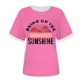 thumbnail image 3 of Xuewenshw T-Shirt à Col Rond Imprimé Élégant pour Femmes, 3 of 3