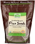 Brown Flax Seeds, Organic Now Foods 2 lbs Seeds
