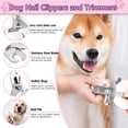 thumbnail image 5 of Dog Brush Grooming Kit 6PCS, Deshedding Tools for Shedding with Dematting Comb, Nail Clipper with File, Flea Comb and Cat Bath Brush for Home Use, Pink, 5 of 6