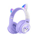 thumbnail image 1 of Audifono Tecmiyo Oreja De Gato Bluetooth Luz Led Lab.G Morado, 1 of 5