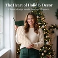 thumbnail image 4 of Unique Bargains Luxurious Cable-Knit Christmas Stocking White Green 18", 4 of 6