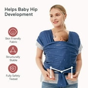 Momcozy Baby Wrap Carrier, Easy to Wear Infant Carrier Slings, Lightweight Adjustable Hands Free Baby Sling, for Newborn to Toddler 8-35 lbs