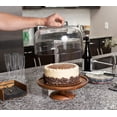 thumbnail image 2 of BIRDROCK HOME Cake Stand with Glass Dome and Wood Base, 2 of 3