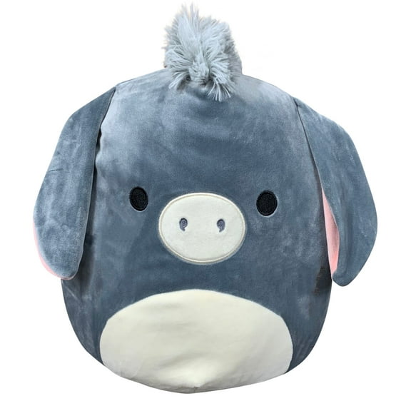 Squishmallow 12 inch Jason the Donkey Plush Toy, Stuffed Animal, Super Pillow Soft, Gray