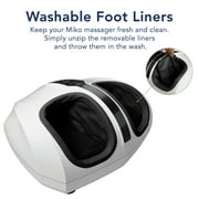 Miko Shiatsu Foot Massager Machine with Heat, Kneading, Rolling, and Vibration