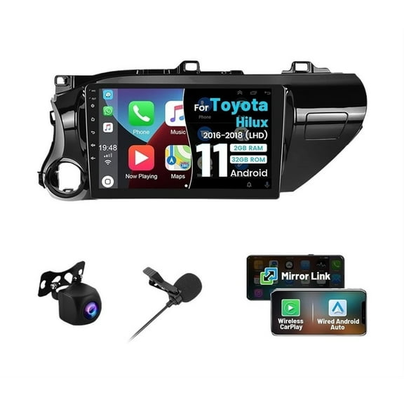 Stereo Toyota Hilux 2016-2018 Android Carplay GPS 2G 32G