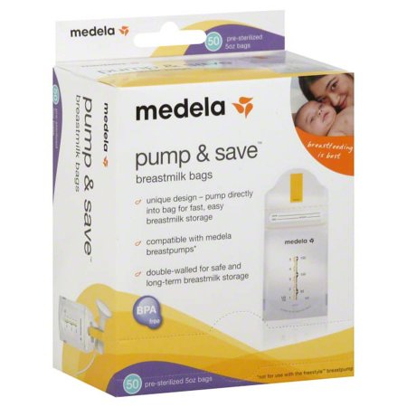 Medela Pump and Save Breast Milk Bags, 50 Count