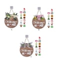 thumbnail image 2 of Bearachild Placas de bienvenida de Año Nuevo de Acción de Gracias, patio trasero, puerta de entrada de jardín, letreros de colgantes, decoración Kits de decoración para fiestas Lazo rosa Bearachild HA065332-02, 2 of 6
