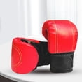 thumbnail image 3 of HLONK Gants de Grappling en Faux Cuir Réglables pour Boxe Noir 151.58g, 3 of 8