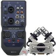 Zoom U-44 Portable 4x4 USB Handy Audio / MIDI Interface with XYH-5 Mic Capsule Kit