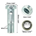 thumbnail image 4 of Unique Bargains 2 Set Universal Car Banjo Bolts Brake Line Fitting Adapter Kit M14 x 1.5 with Washers, 4 of 6