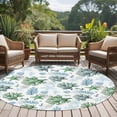 thumbnail image 4 of Sage Green Coastal Round Area Rug 8Ft Washable Large Circle Rugs for Living Room Dorm, Coral Starfish Seaside Summer Beach Non-Slip Carpet Floor Mats Indoor Outdoor Carpet Runner Aesthetic Home Decor, 4 of 8