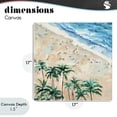 thumbnail image 4 of Stupell Industries Tropical Waikiki Beach Overview Canvas Art, 17 x 17, by Meredith Howse, 4 of 8