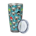 thumbnail image 2 of Goofa Christmas Hat Cute French Bulldog for 20 oz Skinny Tumbler Stainless Steel Coffee Mug Slim Vacuum Insulated Travel Cup Car Cup-Without Straw, 2 of 8